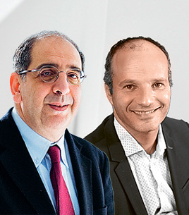 Portraits de José-Alain Sahel et Emmanuel Gutman